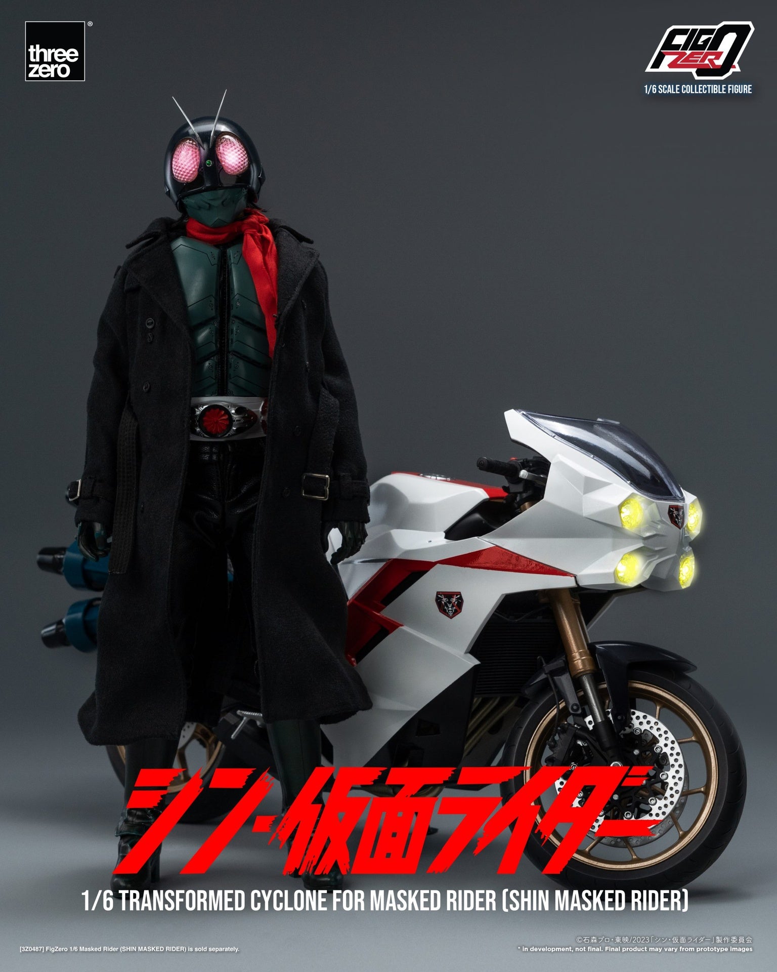 616toys®現貨・threezero FigZero 1/6  新‧假面騎士 1號（＋旋風號）