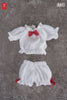 616toys®2612預購・蝸之殼 泡泡袖家居服套裝（白色）配件 不含人偶本體 0512