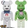 616toys®2608預購・BE@RBRICK 庫柏力克熊 雙入套組 魔鬼剋星 抓鬼特攻隊 棉花糖人＆史萊姆 0522